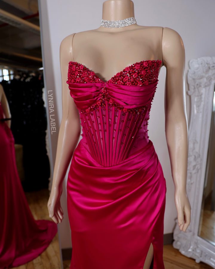 The Layla Satin Gown