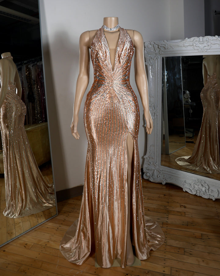 The Luna Rhinestone Gown