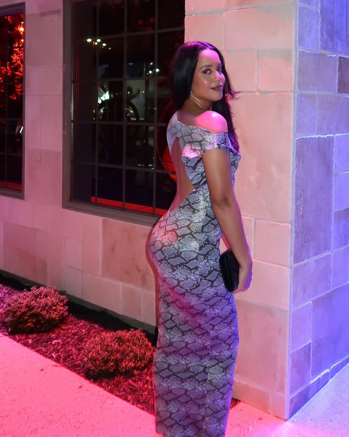 Snake Print Dress