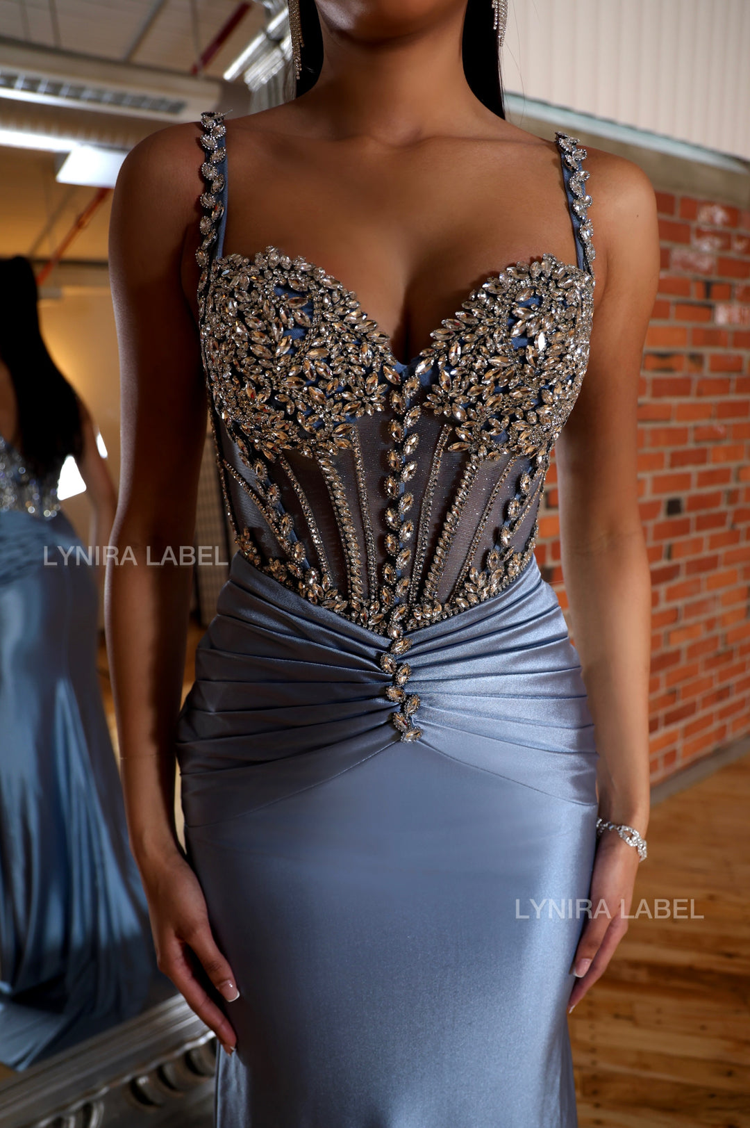 The Mina Rhinestone Gown
