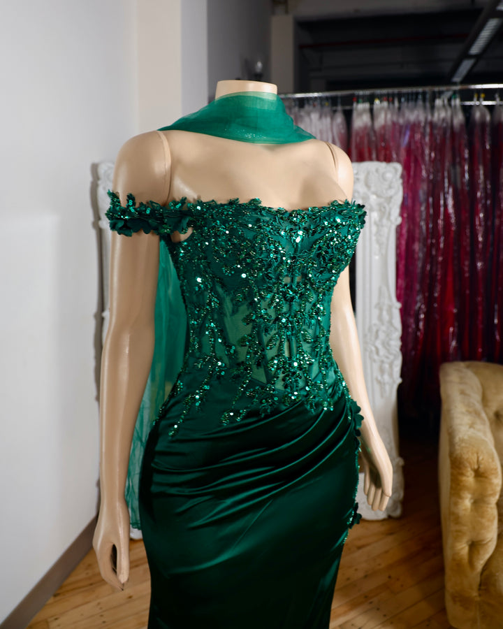 The Arabella Satin Gown