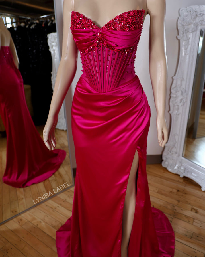 The Layla Satin Gown