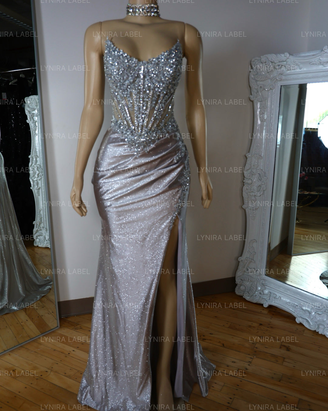 The Ally Glitter Gown