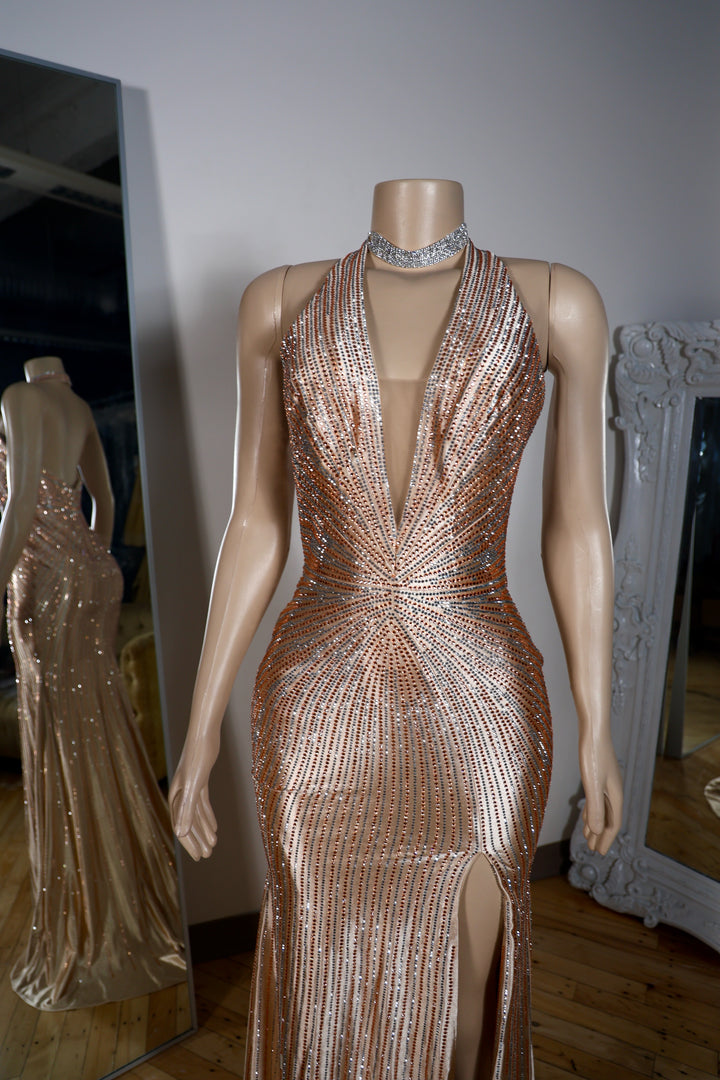 The Luna Rhinestone Gown