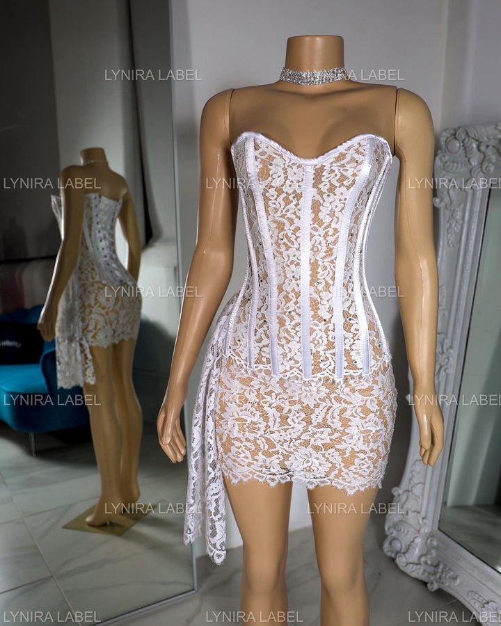 The Arianna Corset Lace Dress