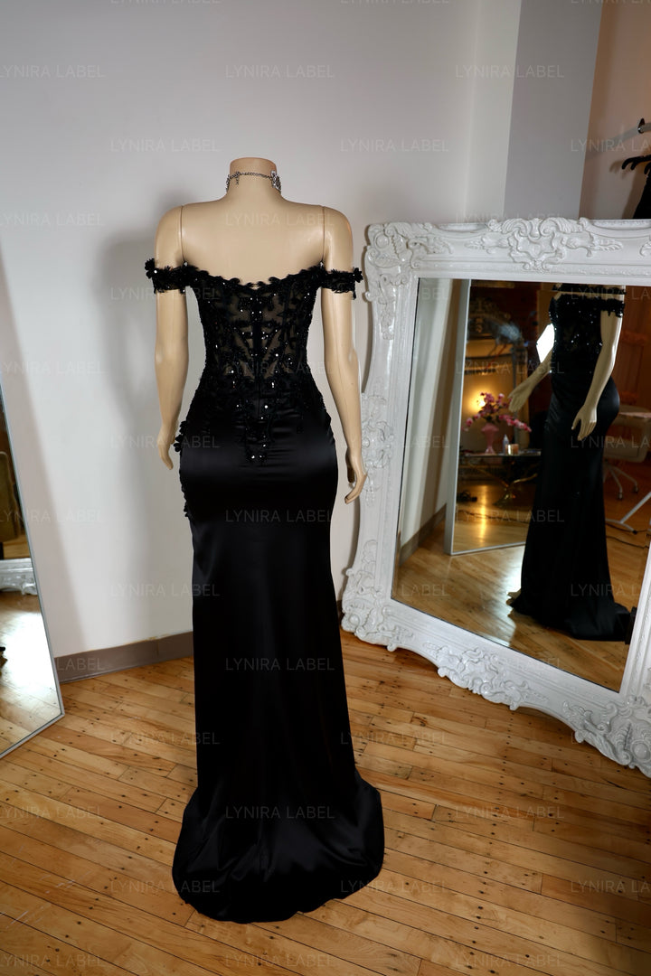 The Arabella Satin Gown