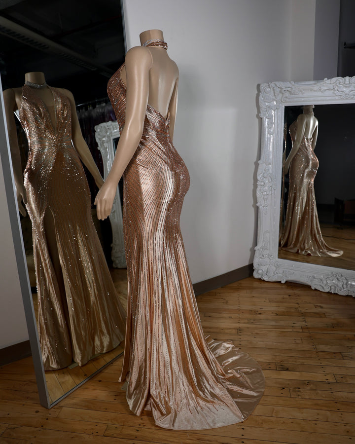 The Luna Rhinestone Gown