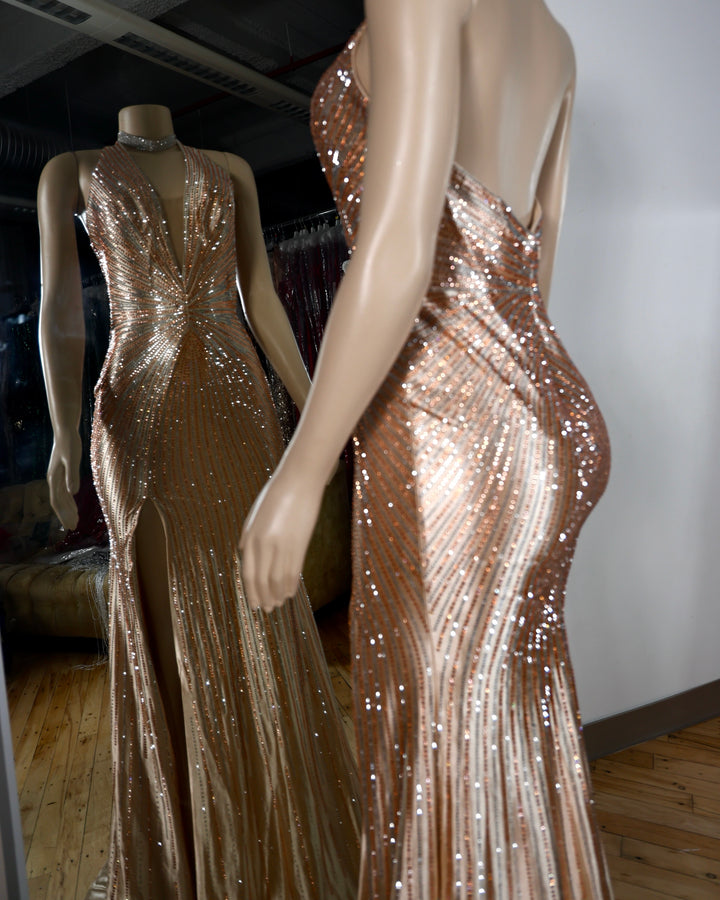 The Luna Rhinestone Gown