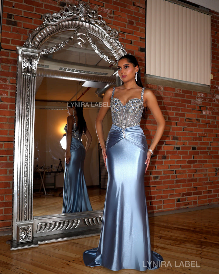 The Mina Rhinestone Gown
