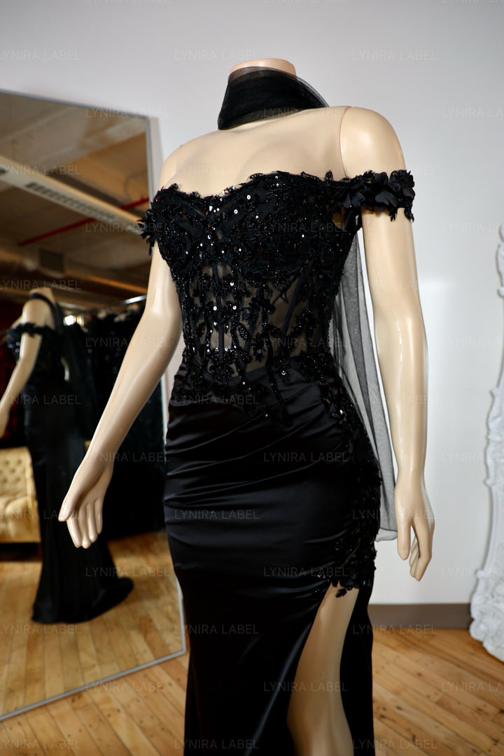 The Arabella Satin Gown