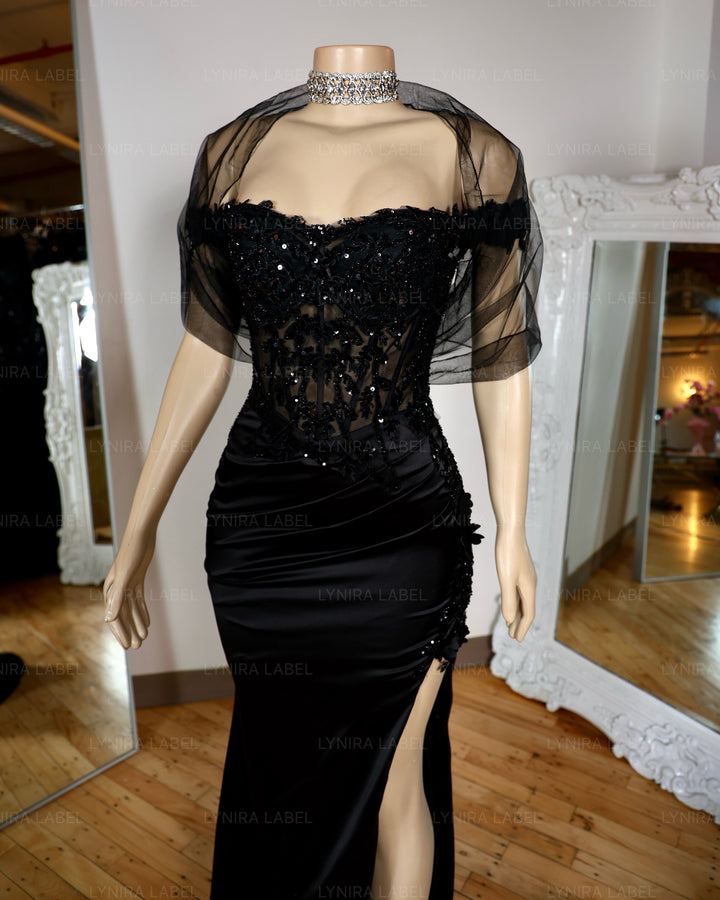 The Arabella Satin Gown
