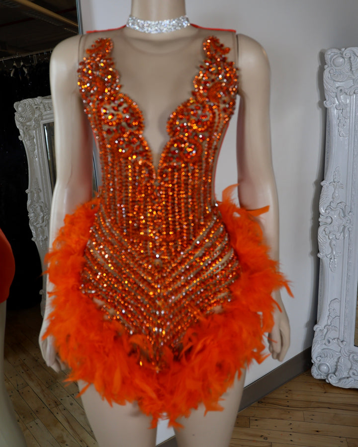 CYNTHIA Feather Dress- 13 colors