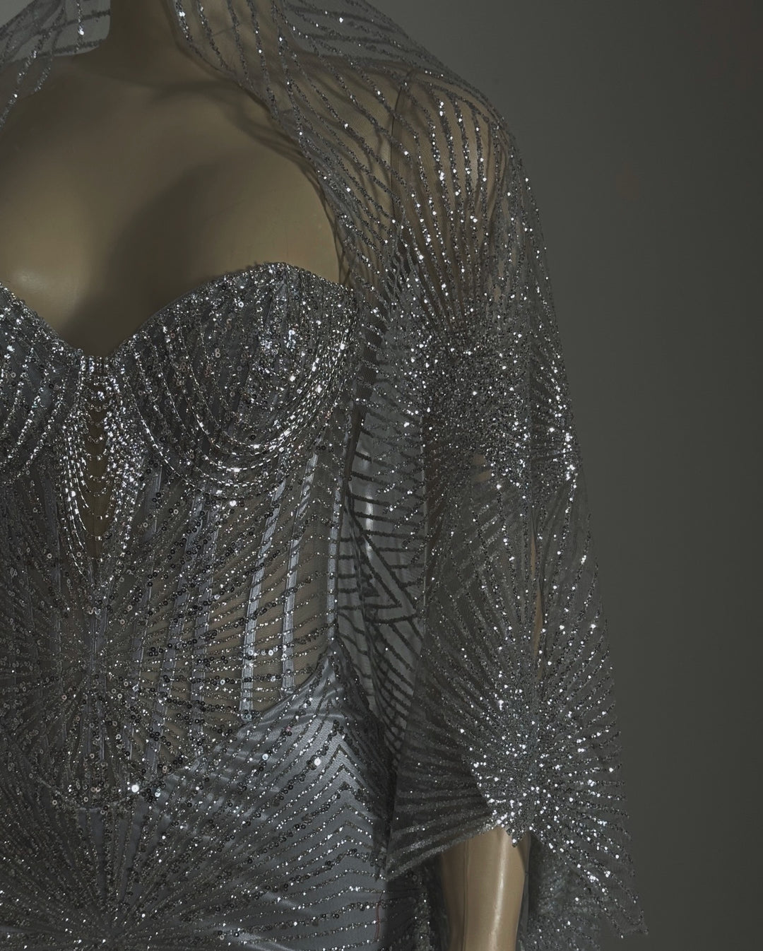 Glitter Pattern Veil