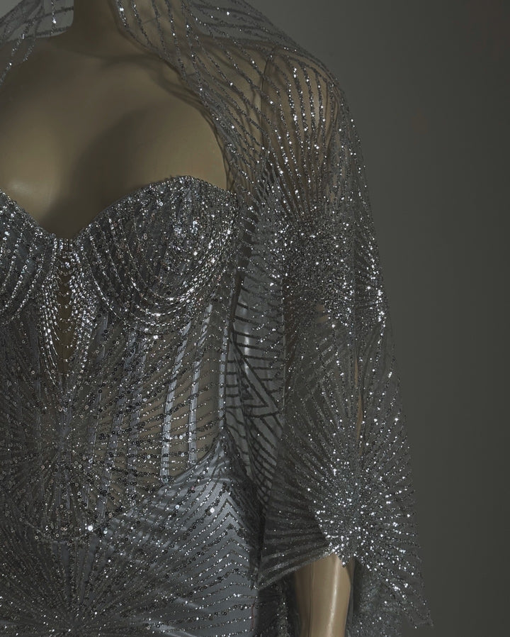 Glitter Pattern Veil