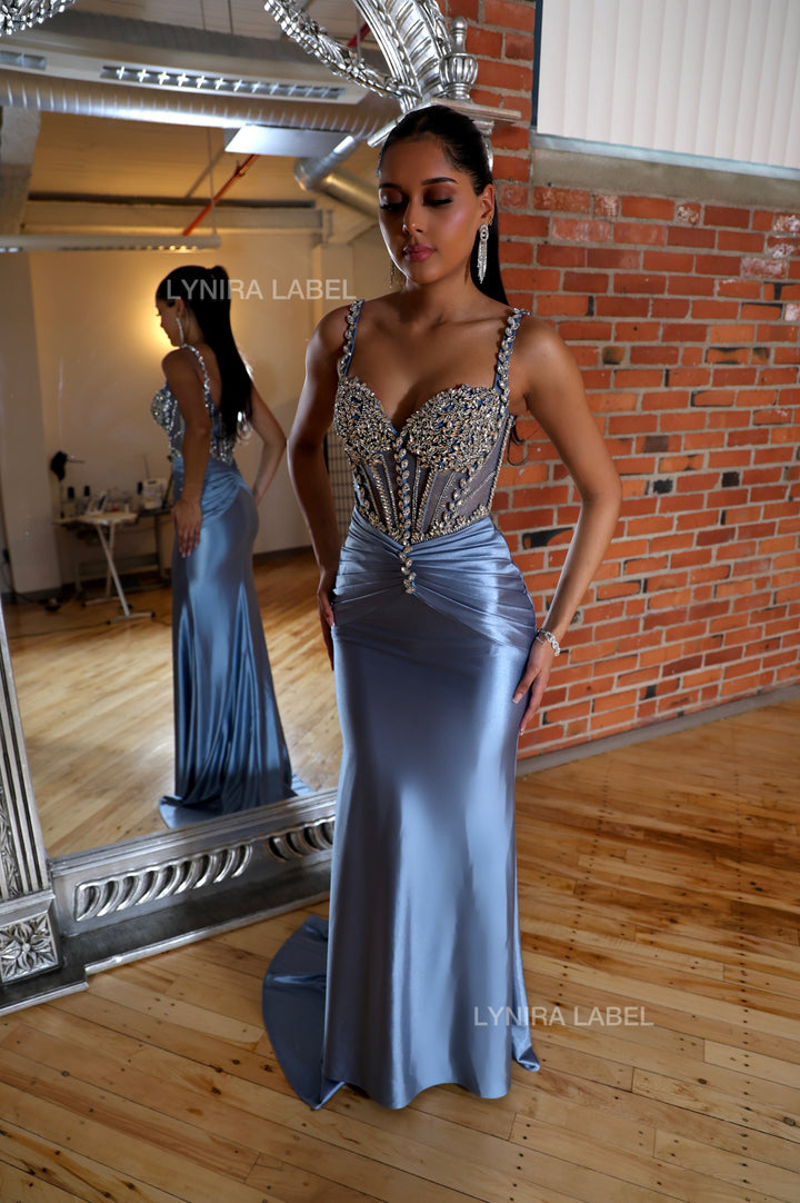 The Mina Rhinestone Gown