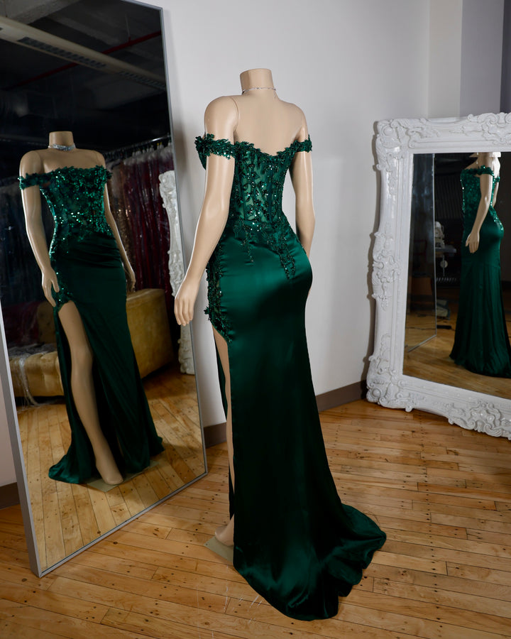 The Arabella Satin Gown