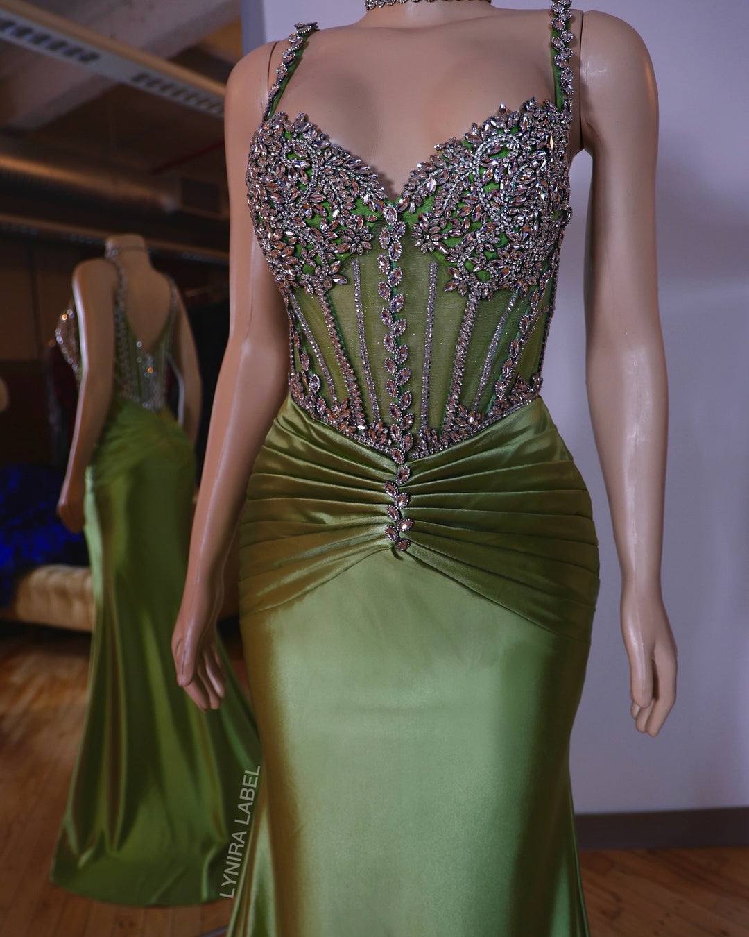 The Mina Rhinestone Gown Lynira Label The Mina Rhinestone Gown Lynira Label