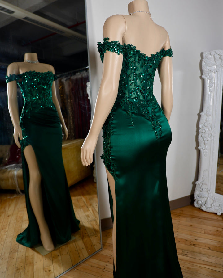 The Arabella Satin Gown