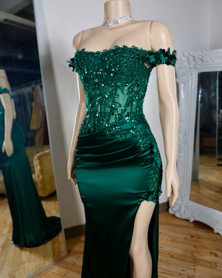 The Arabella Satin Gown