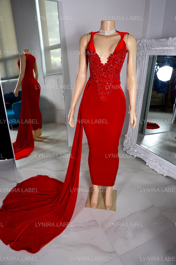 The Penelope Dress with detachable train