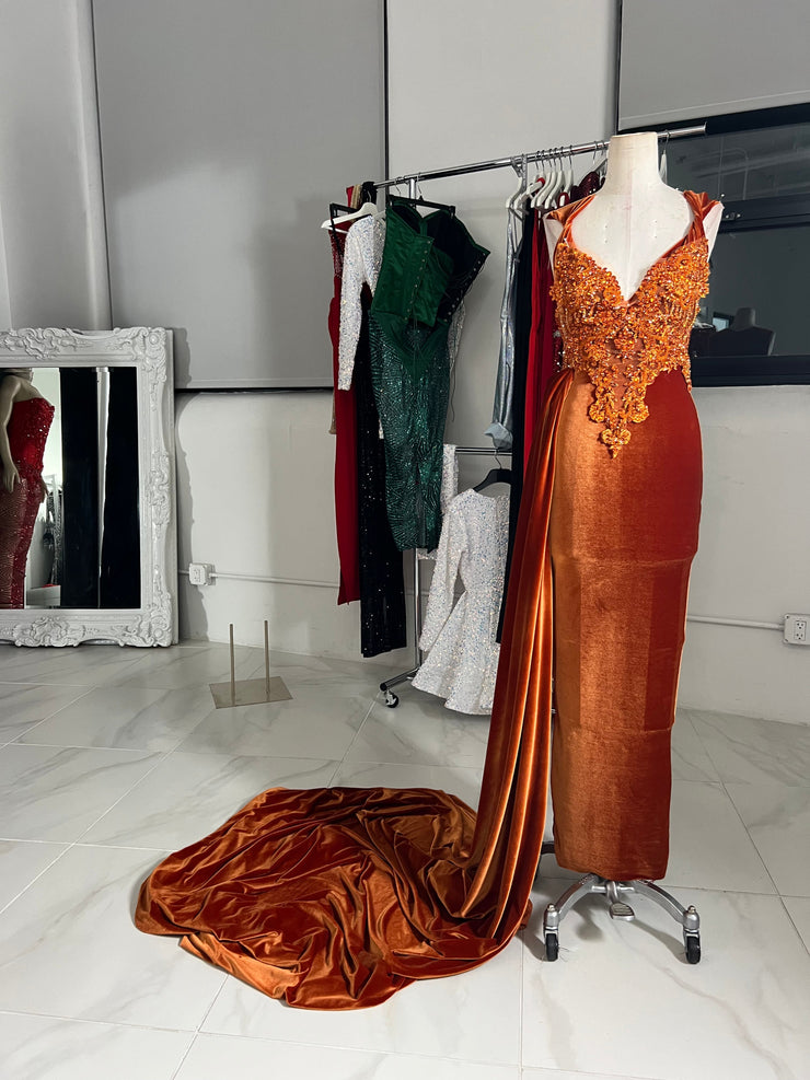 The Penelope Dress with detachable train