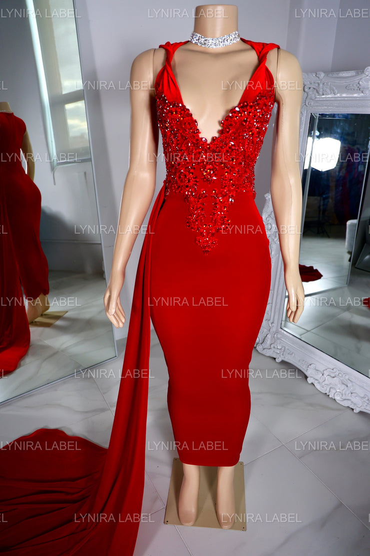 The Penelope Dress with detachable train