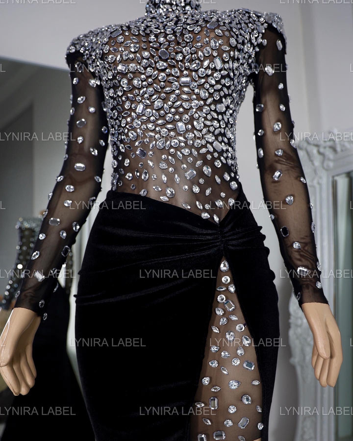 The Jazmin Rhinestone Gown