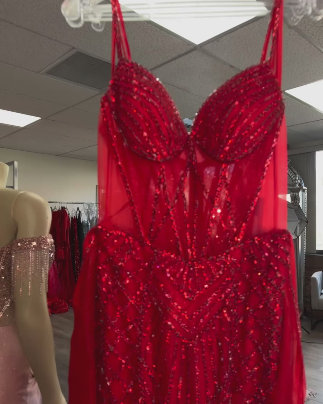 Mila Rhinestone Gown