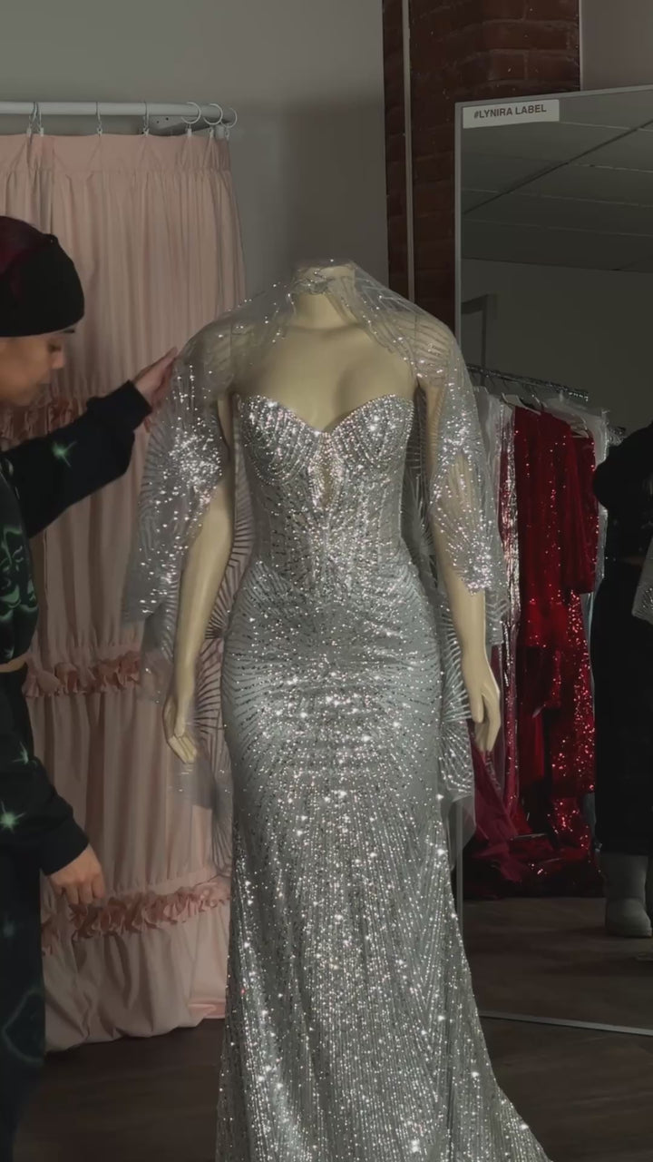 Glitter Pattern Veil