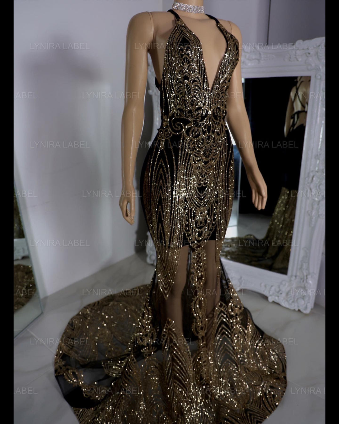 The Monroe Glitter Gown Lynira Label The Monroe Glitter Gown Lynira Label