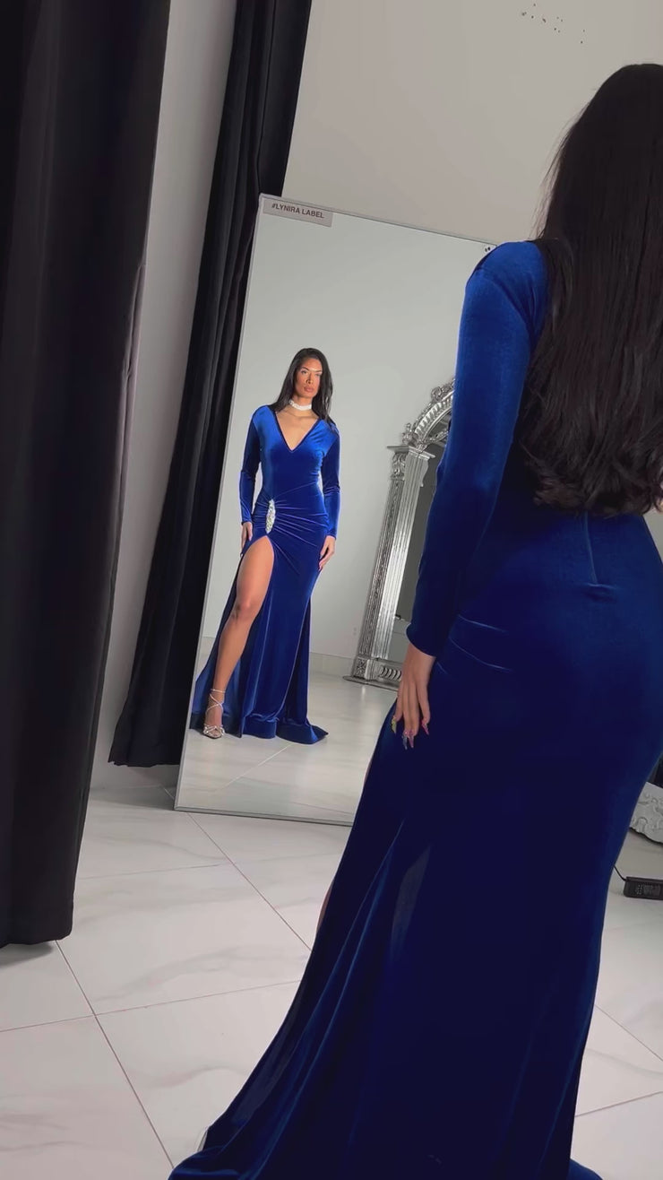 The Cheryl Velvet Gown