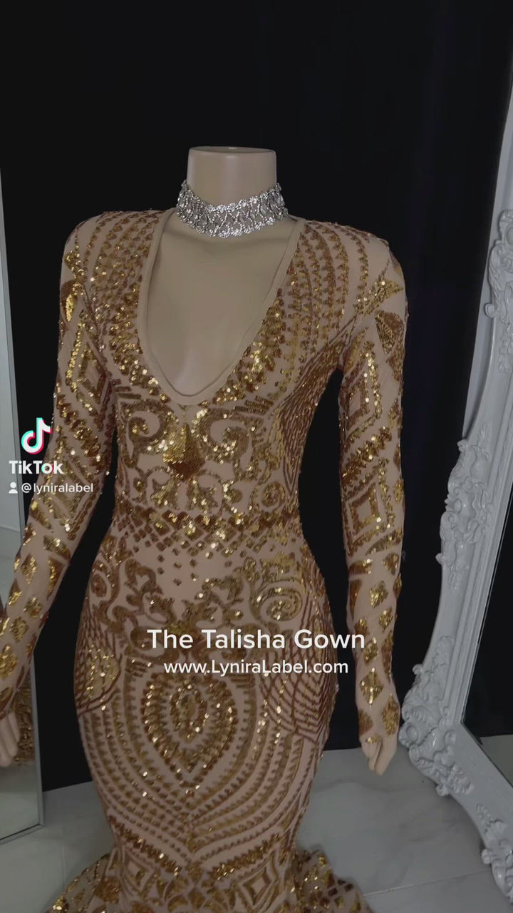Talisha Sequin Gown