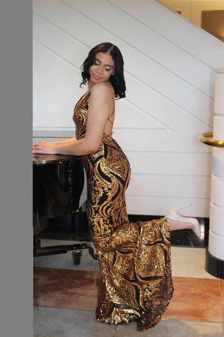 The AALIYAH Sequins Gown (4372598194260)