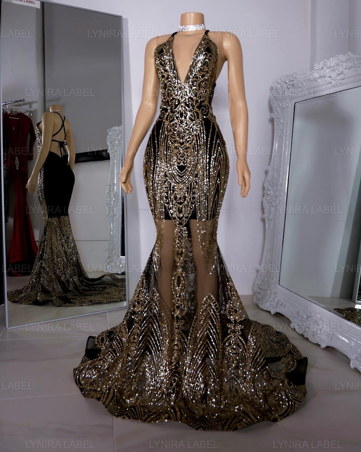 The Monroe Glitter Gown
