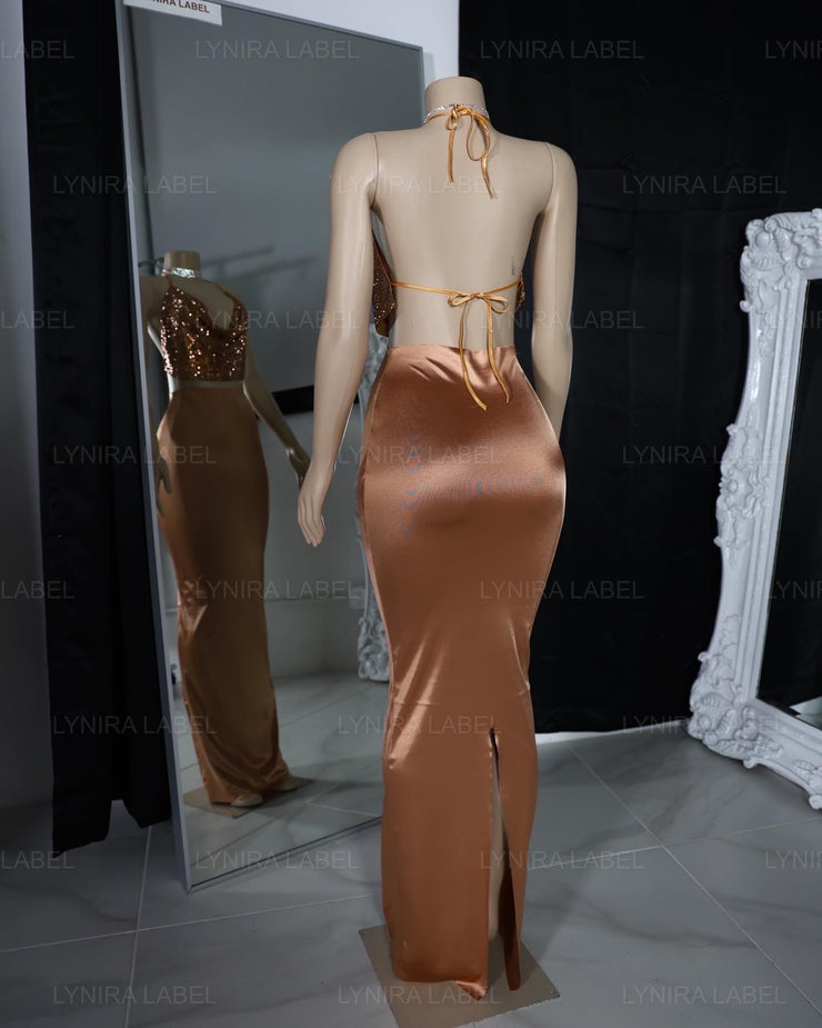 The Azariah Rhinestone Satin Set