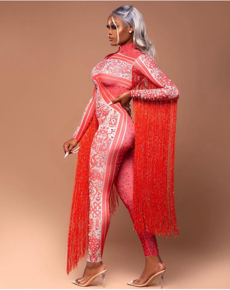 The SHOW OFF Rhinestone Jumpsuit