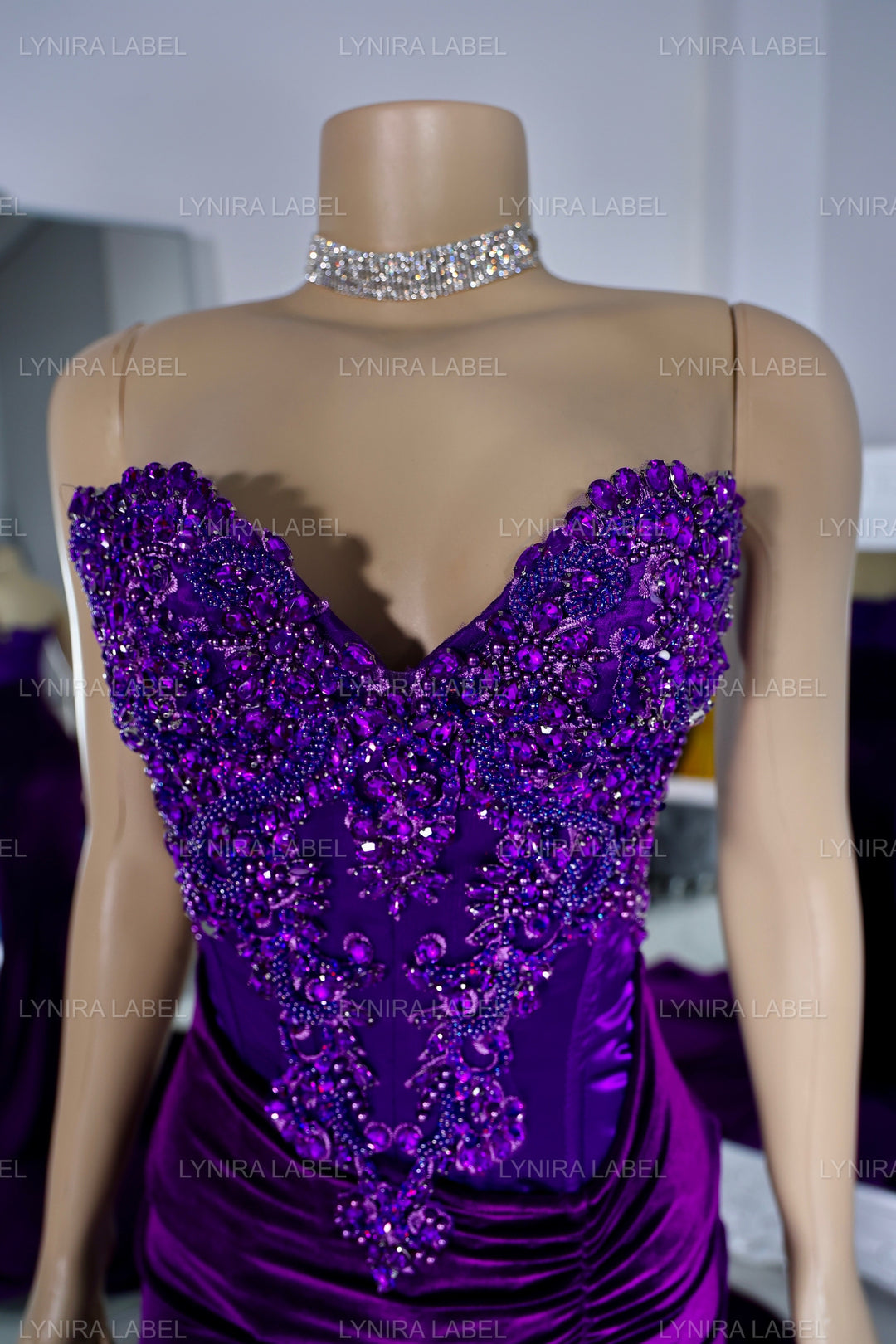 The Camilla Corset Velvet Gown