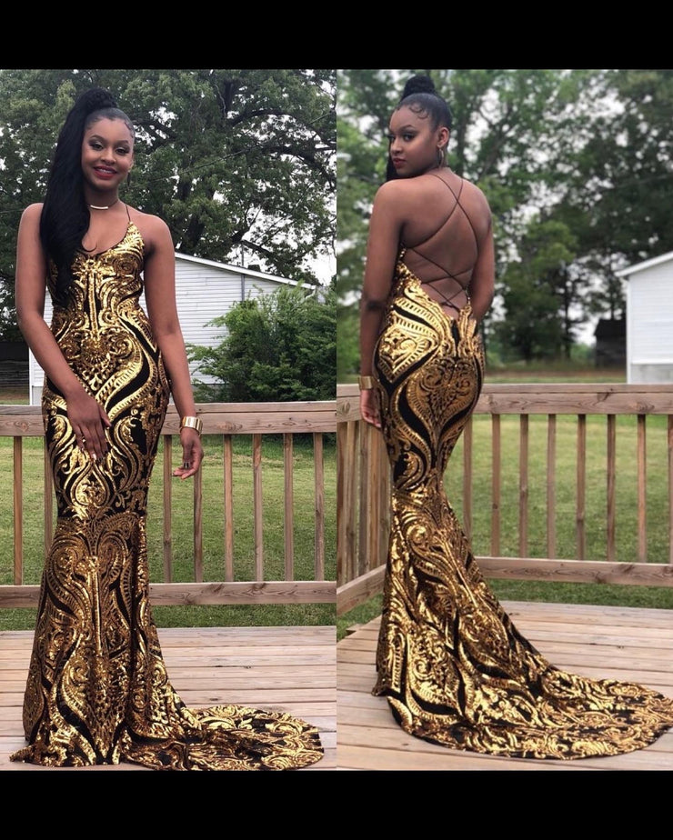 The AALIYAH Sequins Gown