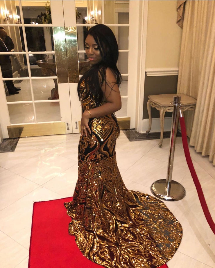 The AALIYAH Sequins Gown