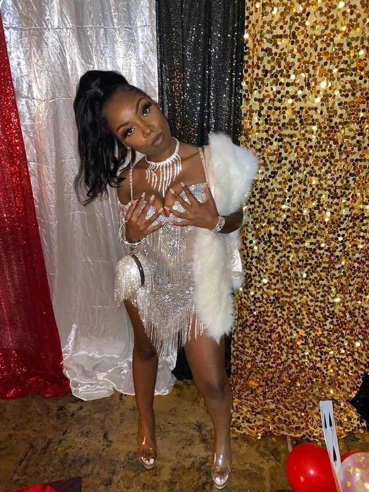 The LUXE Rhinestone Dress