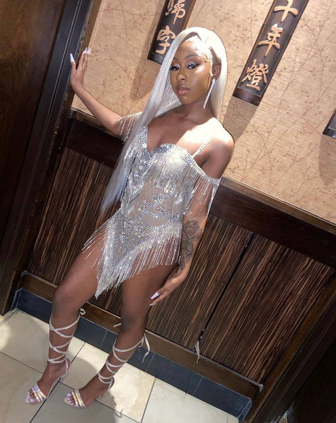 The LUXE Rhinestone Dress – Lynira Label