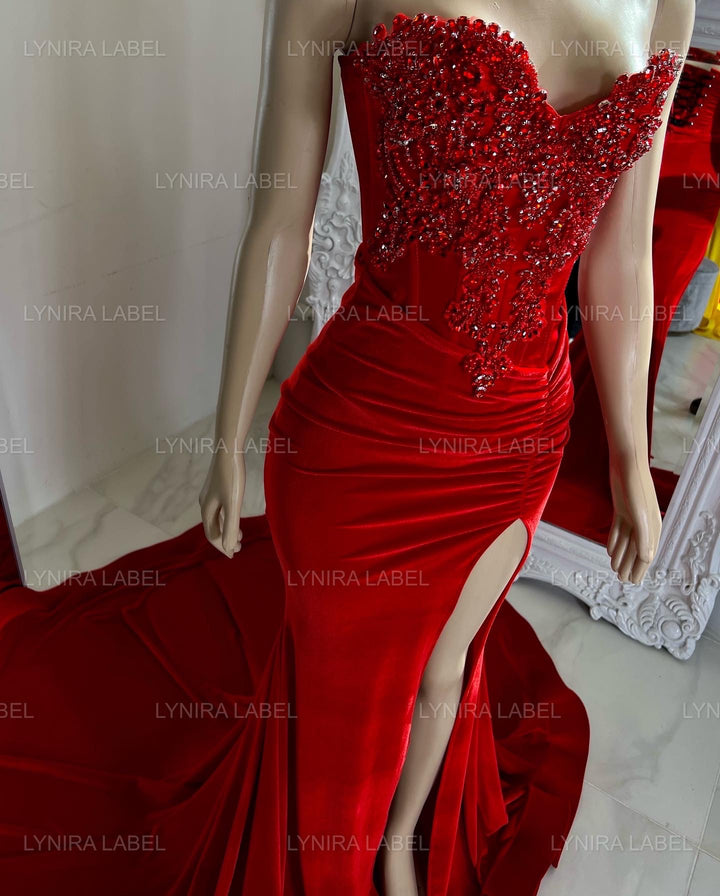 The Camilla Corset Velvet Gown