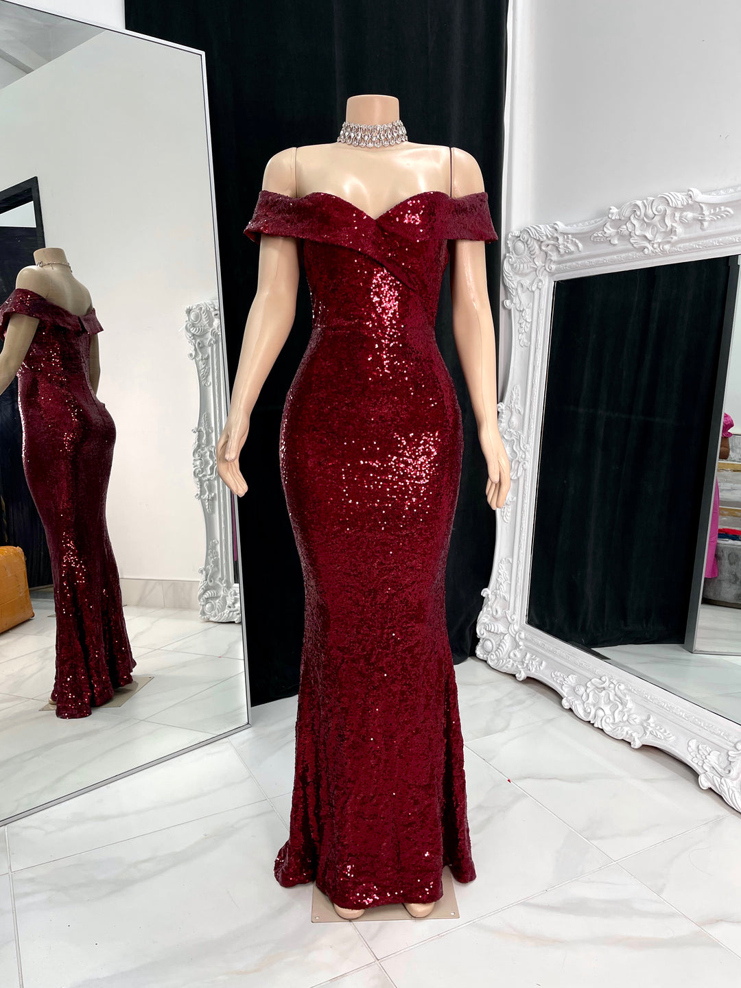 The Zaniya Sequin Gown