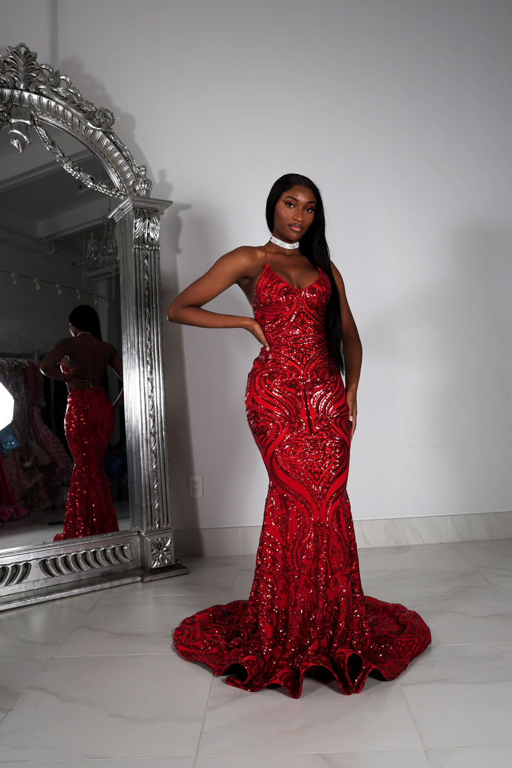 The AALIYAH Sequin Gown