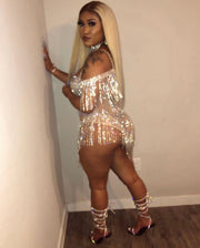 The LUXE Rhinestone Dress