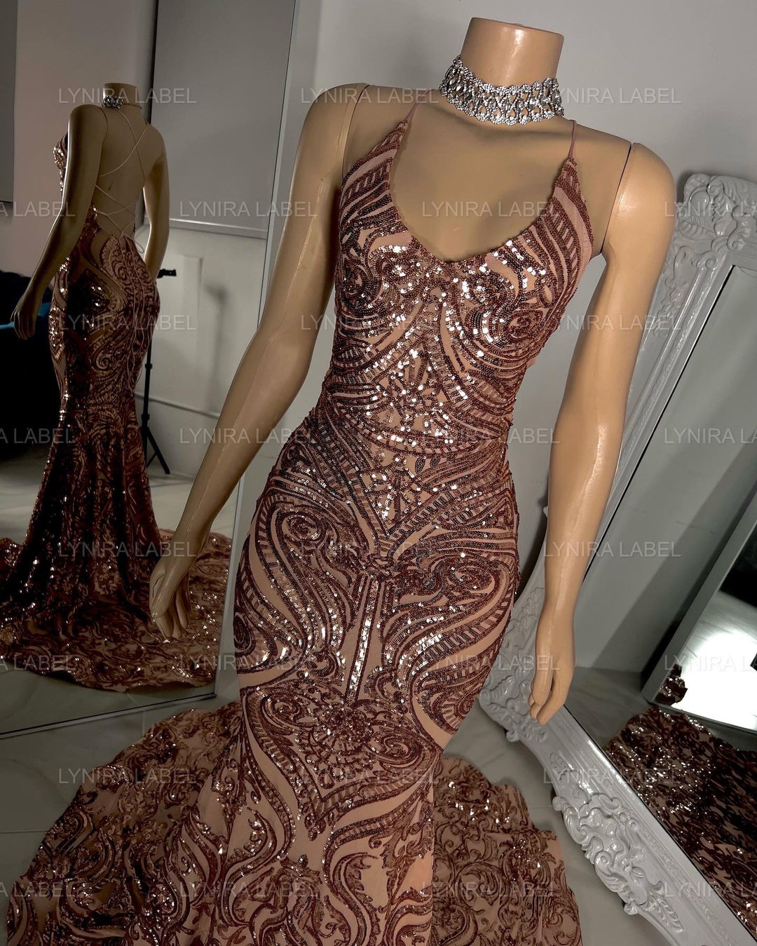 The AALIYAH Sequin Gown