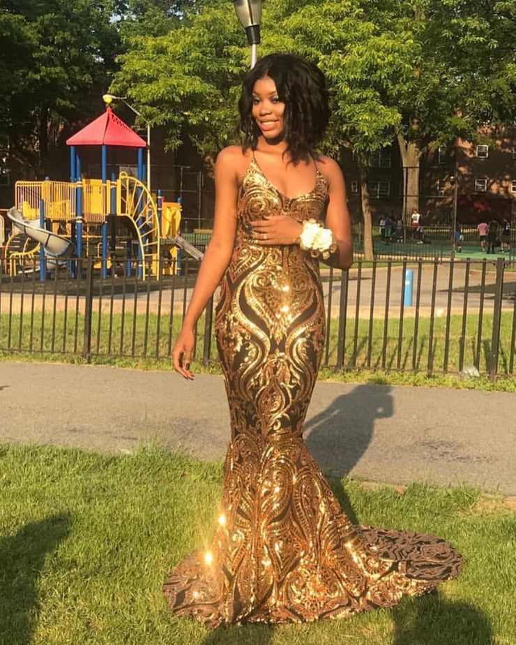 The AALIYAH Sequins Gown