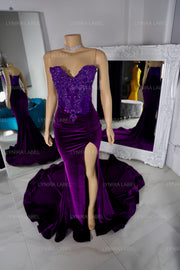 The Camilla Corset Velvet Gown