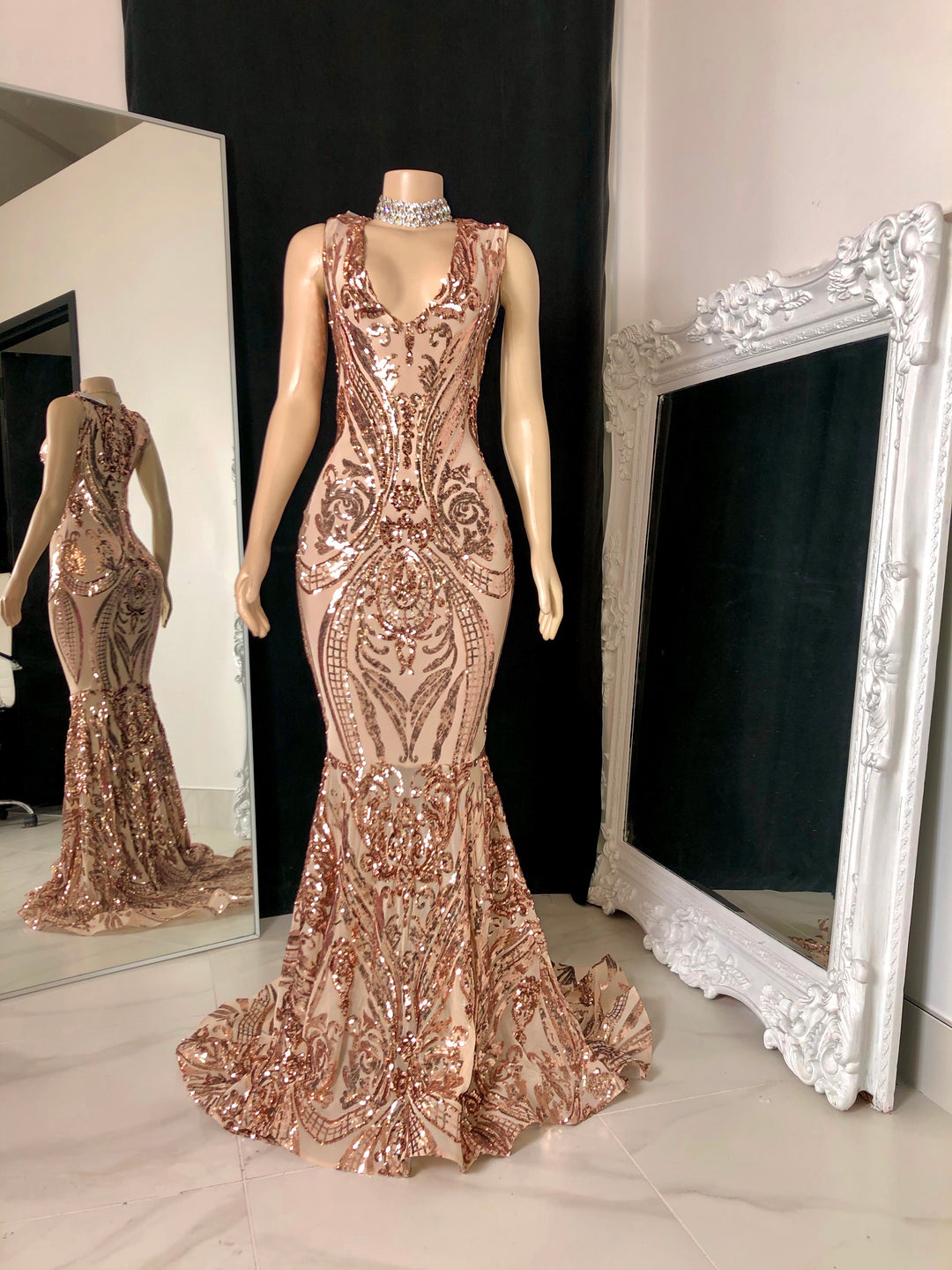 The JANAYA Sequin Gown