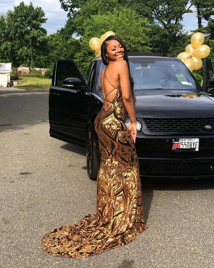 The AALIYAH Sequins Gown